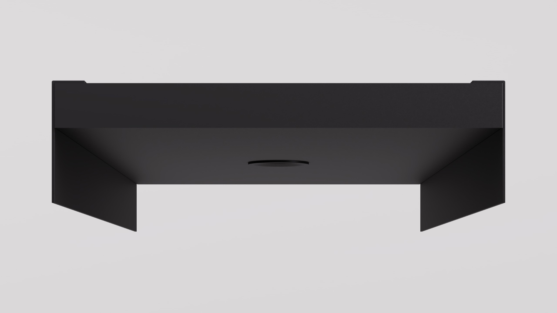 REVEAL 300 recessed aluminium shadow gap channel end elevation showing 300mm face