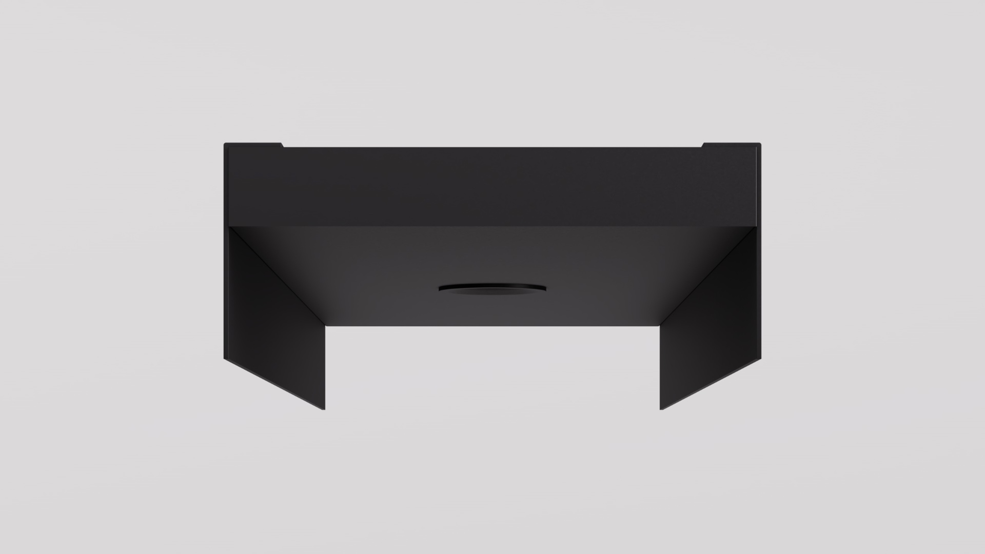 REVEAL 200 recessed aluminium shadow gap channel end elevation showing 200mm face