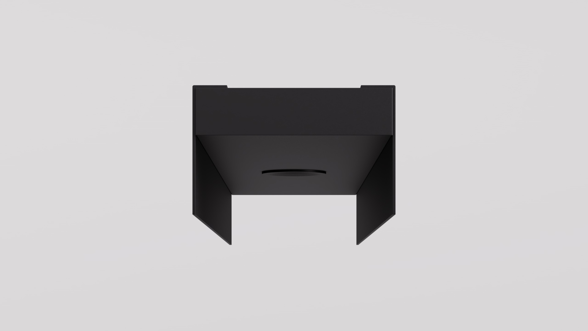 REVEAL 125 recessed aluminium shadow gap channel end elevation showing 125mm face