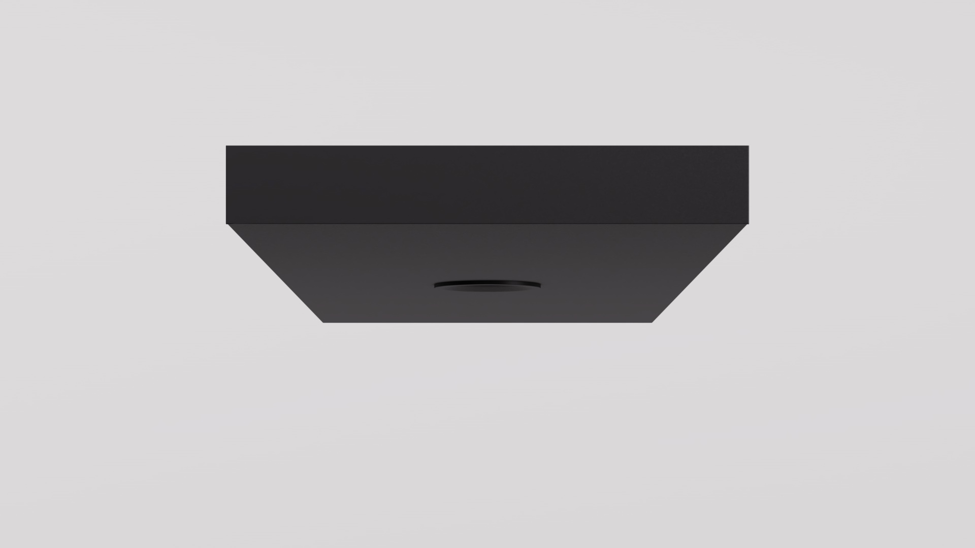 SEAM 200 flush aluminium ceiling channel end elevation showing 200mm face