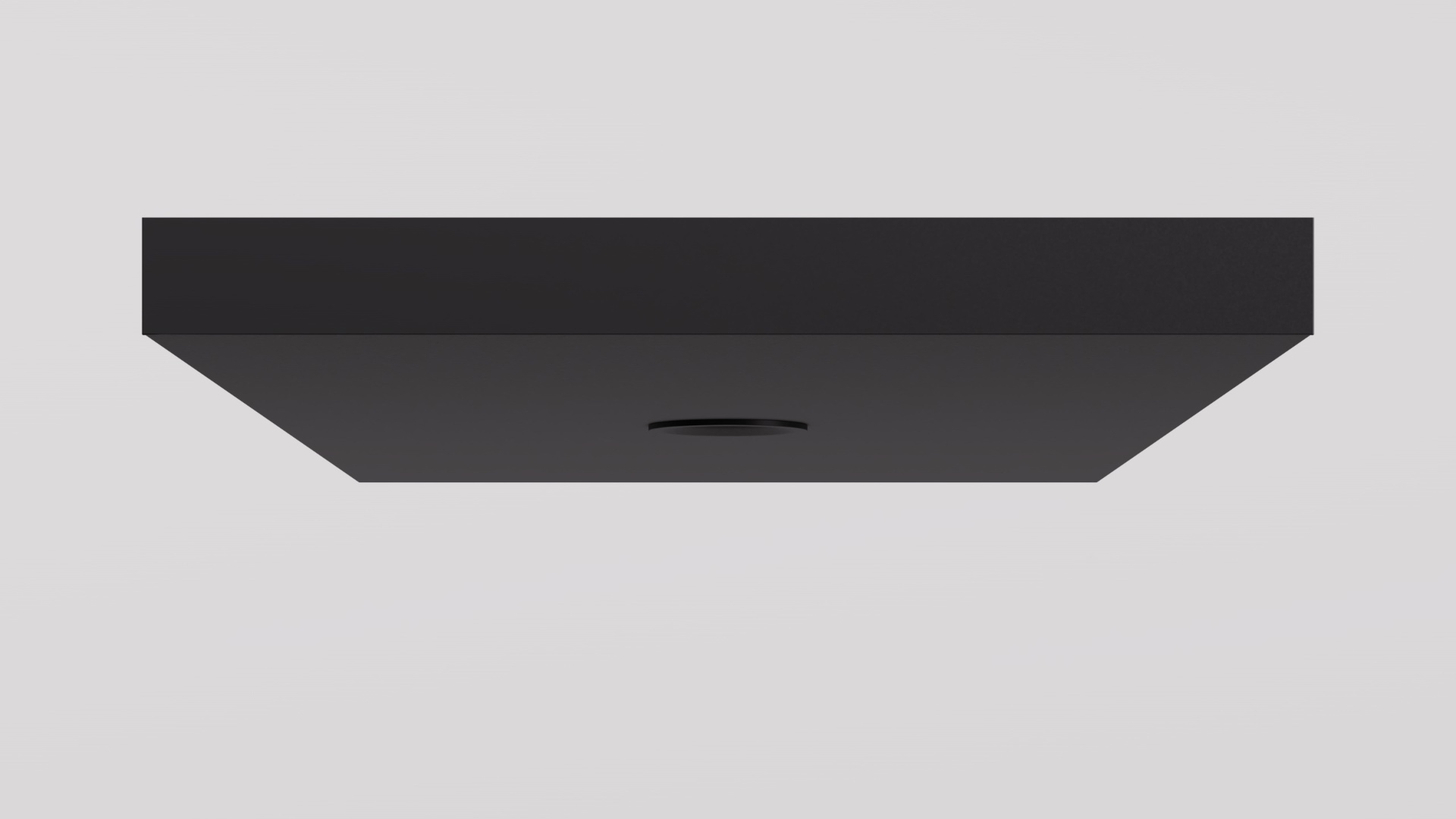 SEAM 300 flush aluminium ceiling channel end elevation showing 300mm face
