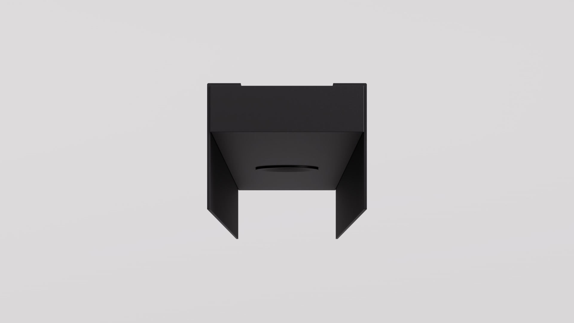 REVEAL 100 recessed aluminium shadow gap channel end elevation showing 100mm face