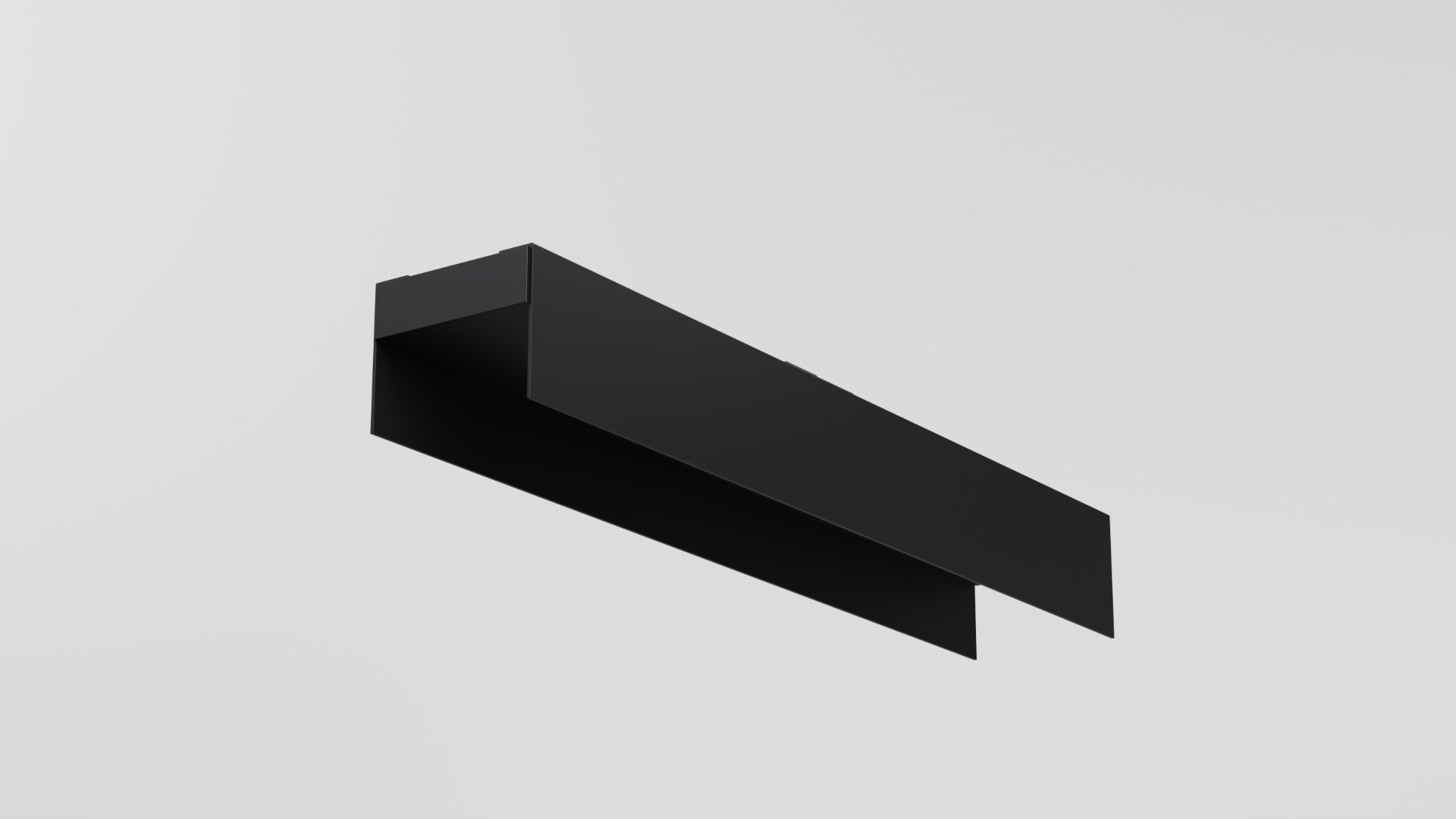 REVEAL 100 recessed aluminium shadow gap channel side view