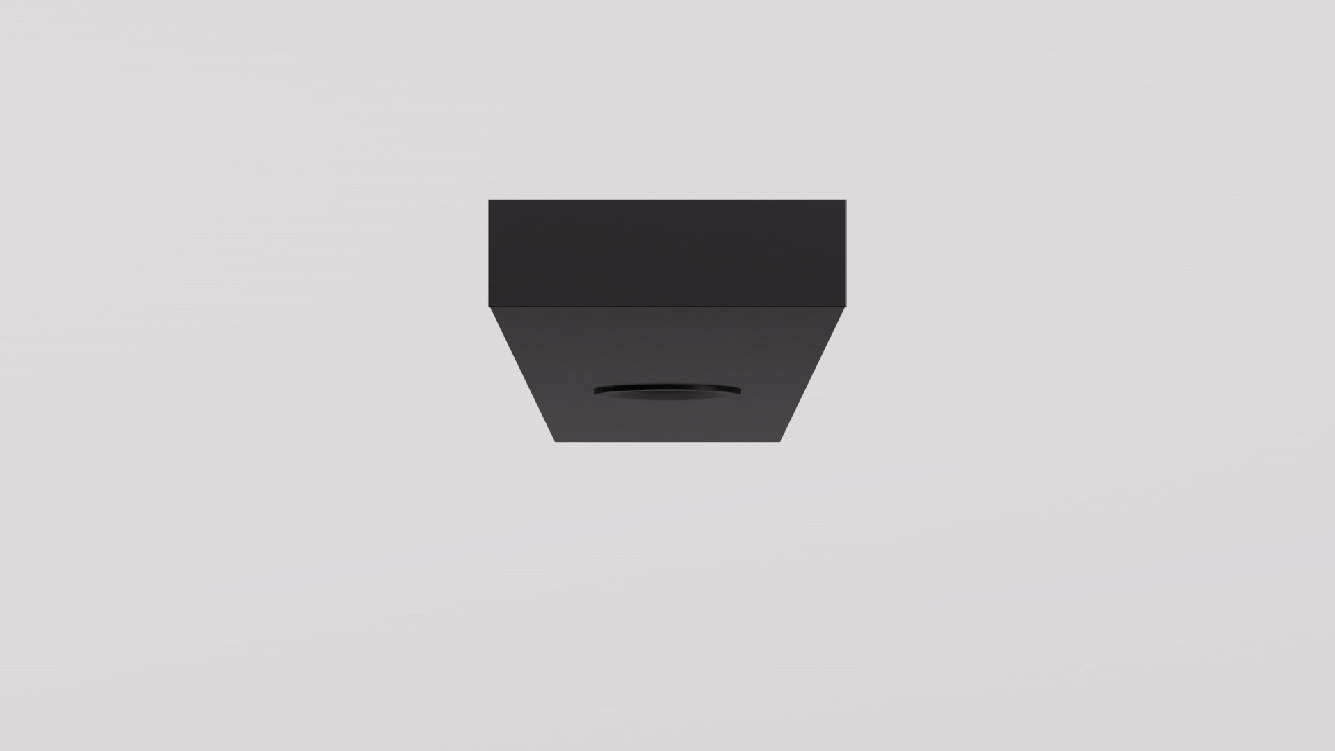 SEAM 100 flush aluminium ceiling channel end elevation showing 100mm face