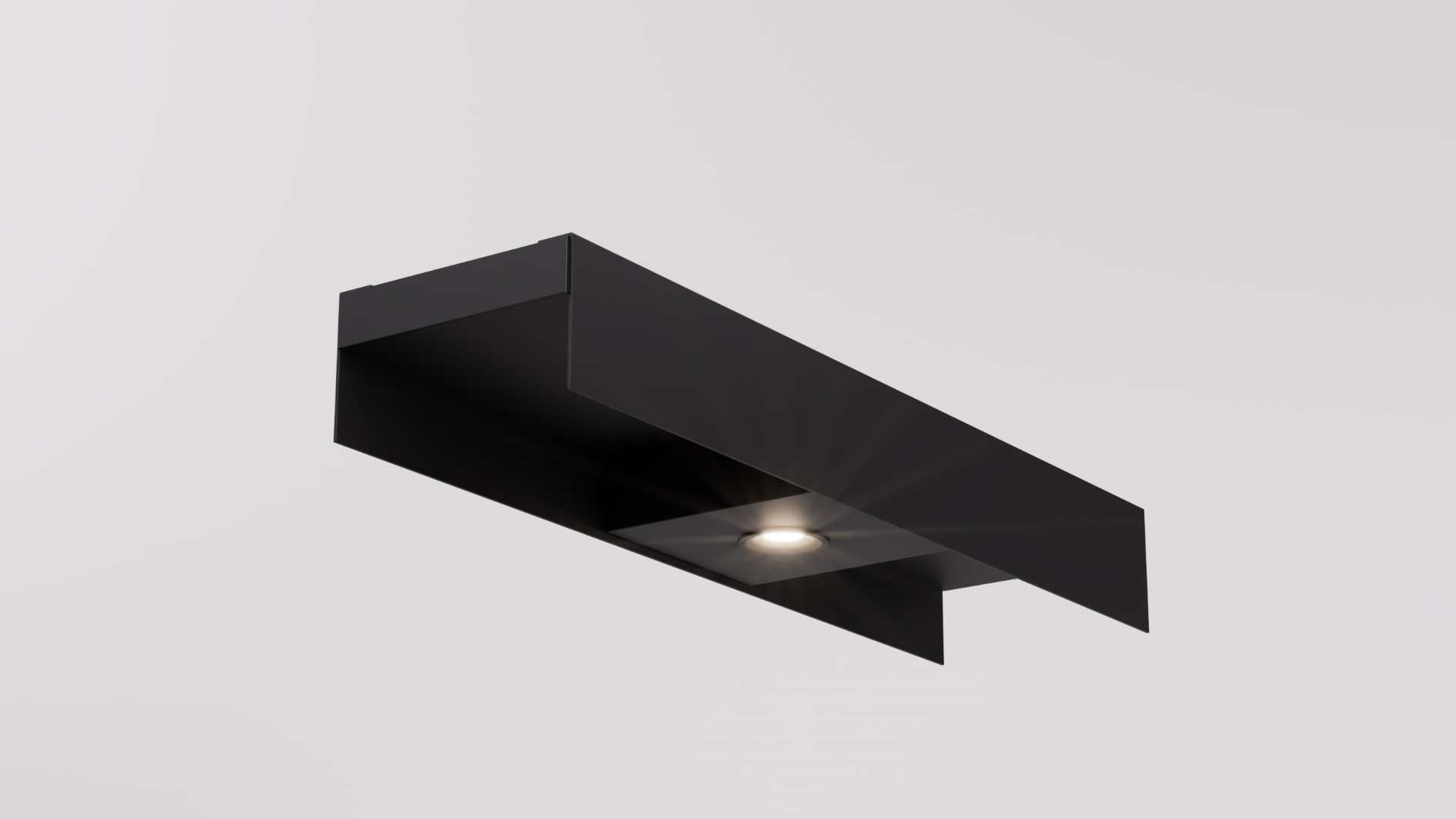 REVEAL 150 recessed box channel assembly, lit